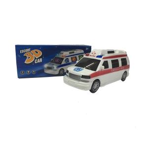 Pilli 3D Işık ve Ses Düzenekli Hareketli Oyuncak Ambulans Arabası
