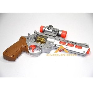 Ücretsiz Kargo TİTREŞİMLİ IŞIKLI SESLİ SUPERGUN OYUNCAK TABANCA