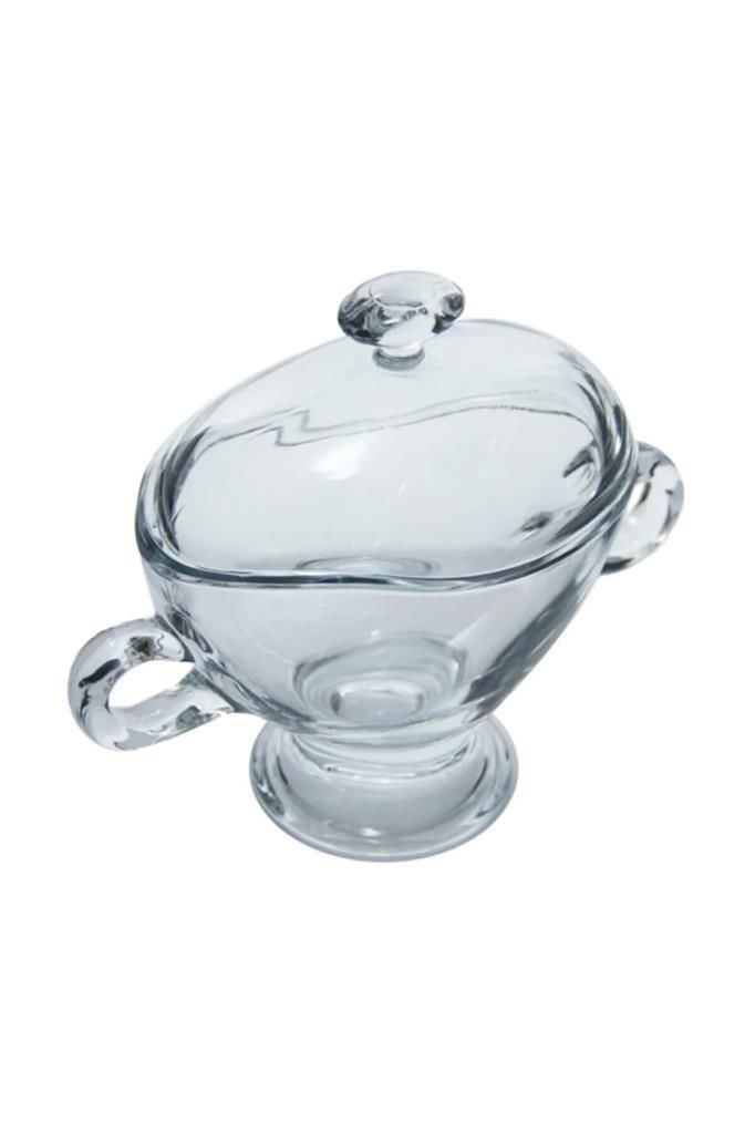 Basic Kapaklı Kulplu Şekerlik Şık Tasarım Bayram Şekerliği