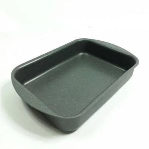 Granit Köşeli Tepsi Yanmaz Yapışmaz Dayanıklı 35x25 Yerli Fırın Tepsisi