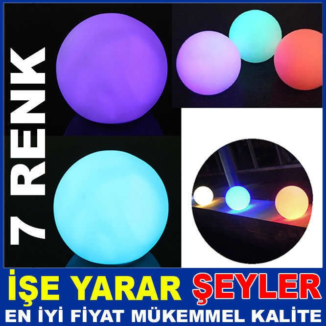 TOP MODEL 7 RENK YANARDÖNER LED DEKOR LAMBASI