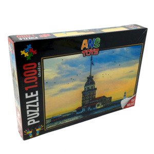 1000 Parça Kız Kulesi Temalı Puzzle 48x68cm Yetişkin Yapboz