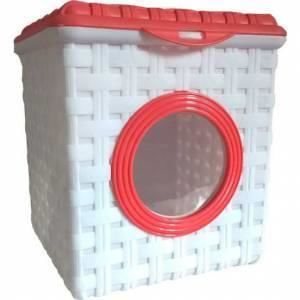 Şeffaf pencereli hasır desen deterjanlık,çamaşır makine model çok amaçlı deterjan ve aksesuar kutusu