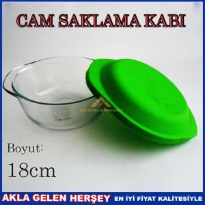 DEL VETRO RENKLİ PLASTİK KAPAKLI SAKLAMA KABI 