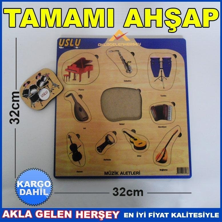 Ücretsiz  Kargo EĞİTİCİ VE ÖĞRETİCİ 10PRC MÜZİK ALETLERİ PUZZLE