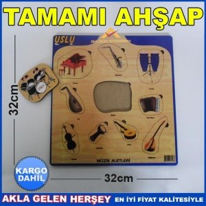 Ücretsiz  Kargo EĞİTİCİ VE ÖĞRETİCİ 10PRC MÜZİK ALETLERİ PUZZLE