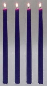 Kaliteli Beyaz, Mavi, Kırmızı Renk 3 Çeşit Dörtlü Şamdan Mumu