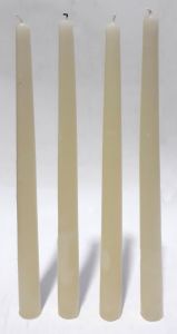 Kaliteli Beyaz, Mavi, Kırmızı Renk 3 Çeşit Dörtlü Şamdan Mumu