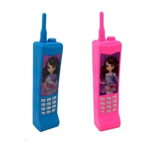 Pille Çalışan Sesli ve Müzikli Oyuncak Tuşlu Telsiz Ev Telefonu Çocuklara Özel