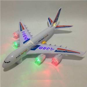 Aırbus A380 Işıklı Ve Müzikli Büyük Boy 6 Parçaya Ayrılabilen Uçak 360º Derece Döner Tekerlekli