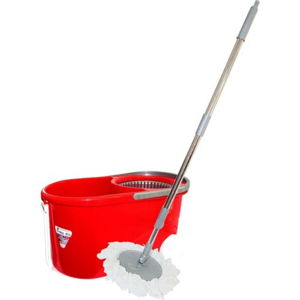 Zambak Döner Başlıklı Kutulu Tekerlekli Pratik Otomatik Temizlik Seti