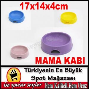 17x14x4cm TEKLİ KEDİ ve KÖPEK MAMA KABI