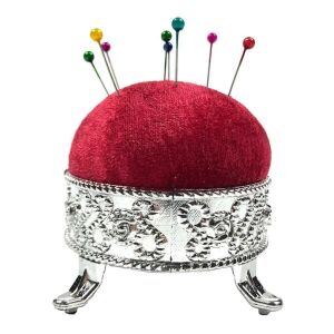 Lavanta Kokulu Kadife Yüzeyli Ayaklı Dekoratif İğnedanlık