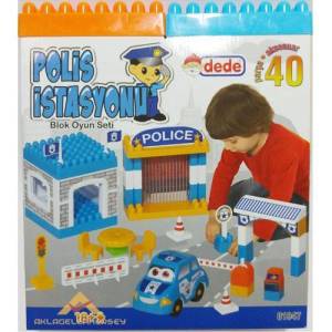 Eğitici Oyuncak Polis İstasyonu 40 Pcs Lego Seti