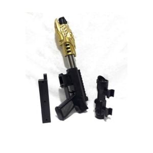 34 cm Uzunluğunda Boncuklu Atan Metal Namlulu Oyuncak Tabanca Tec-9