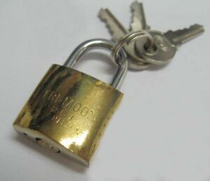 Dolap,Çanta,Valiz İçin Asma Kilit 20mm Sarıprinç