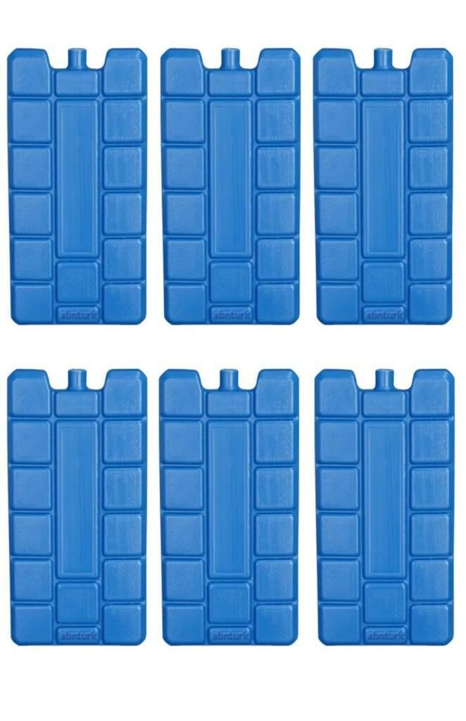 6 Adet Akü Extra Soğutma Özellikli Jel Sıvılı 400ml Kaset Termos Buz Aküsü 60 Saat Koruma CE Belgeli