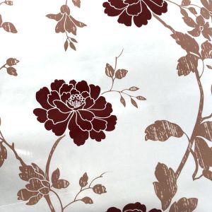 5mt Rulo 500x45cm Kahverengi Dallı Çiçek Desenli Kendi Yapışkanlı Pvc Folyo Duvar+Mobilya Kaplaması