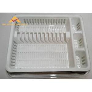 Taş Desenli Tabaklık Kaşıklık Bulaşık Sepeti