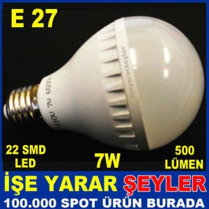 %90 TASARRUFLU E27 DUY 7W 500Lm SMD LED AMPÜL