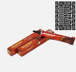 Dövme Şablonu Hediyeli Doğal Kırmızı Hint Kınası