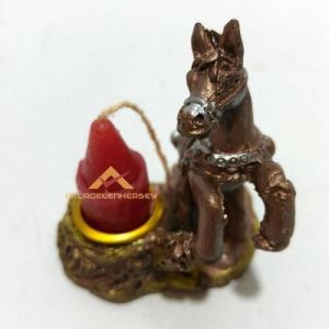 At Heykeli Şamdan Mum Hediyeli Şaha Kalkmış At Figürlü Mini Mumluk Minyatür Kolleksiyon Ürünü Kandil