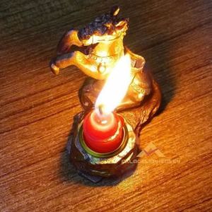 At Heykeli Şamdan Mum Hediyeli Şaha Kalkmış At Figürlü Mini Mumluk Minyatür Kolleksiyon Ürünü Kandil