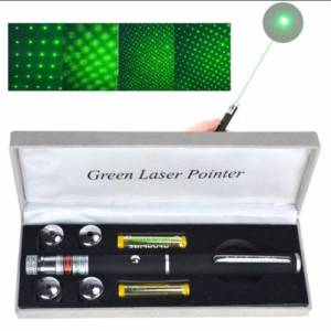 5 Kafalı Kalem Görünümlü Yeşil Lazer Pointer 3000 Mw 15 km Etkili - Green Laser