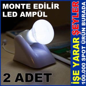 2 ADET AYARLANABİLİR HANDY BULB LED AYDINLATMA