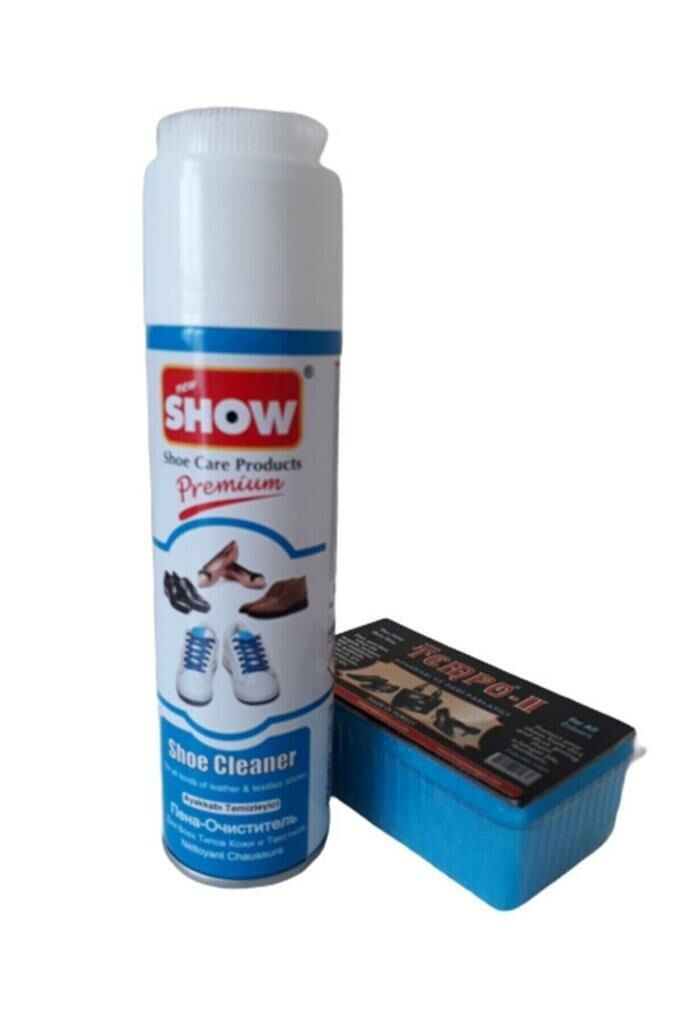 SHOW Ayakkabı Temizleme Köpüğü 250 ml Renksiz Ve Temizleme Süngeri
