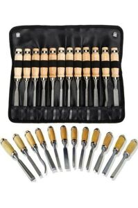 12li Profesyonel Iskarpela Ahşap Oyma Keski Iskarpela Seti Marangoz Takımı