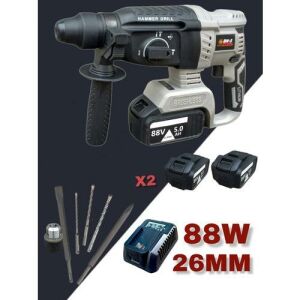 2 Yıl Garantili Profesyoneli Şarjlı Darbeli Kırıcı Delici Matkap 88 W 26 mm