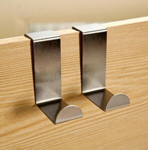 Paslanmaz Çelik inox Kapı Arkası Metal Askı 4lü Paket