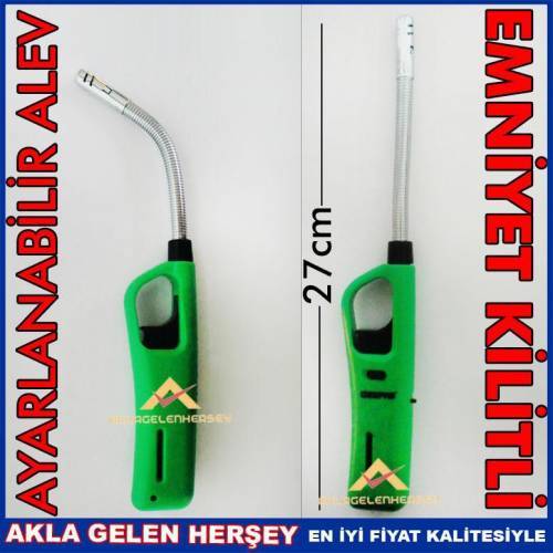 Teleskobik Uçlu Emniyet Kilitli Mutfak Çakmağı