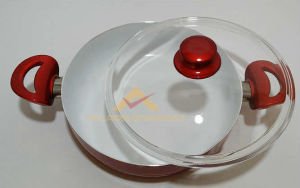 CAM KAPAKLI SERAMİK BASIK KARNIYARIK TENCERESİ