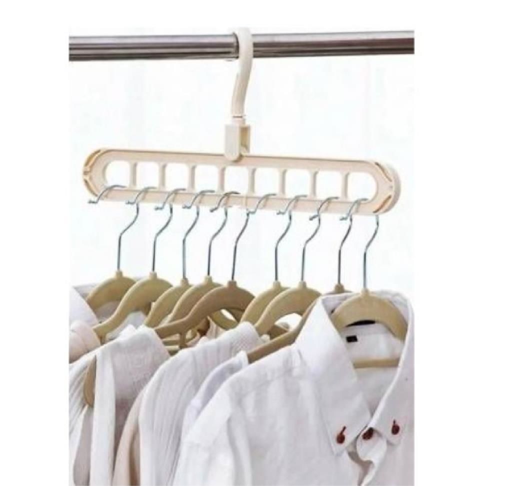 Baroness Sihirli 9 Bölmeli Askı Sihirli Elbise Askısı  Yer Tasaruflu