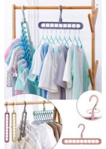 Baroness Sihirli 9 Bölmeli Askı Sihirli Elbise Askısı  Yer Tasaruflu