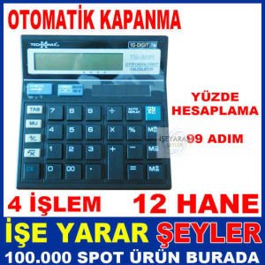 TECHNOMAX TM-6551 ELEKTRONİK HESAP MAKİNESİ