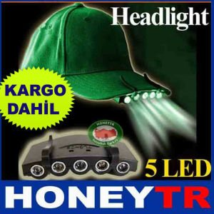 5 LEDLİ ŞAPKA FENERİ FLAŞÖR,SPORCU,AVCI,BALIKÇI LAMBASI BİSİKLET IŞIĞI,UYARICI DÜZ DİREKT+ FLAŞ IŞIK
