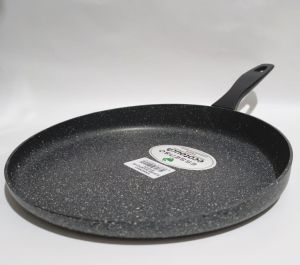 Essenso 26cm Granit Kaplı Hilal Ağızlı Krep Gözleme Bazlama Tavası Tasarım Harikası Açılı Kenarlar