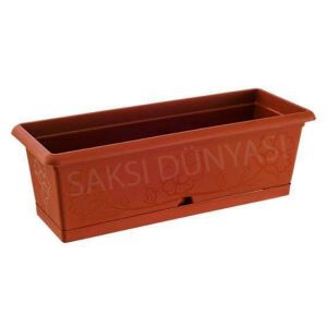 Balkon Saksısı Toprak Görünümlü 72x20x16h