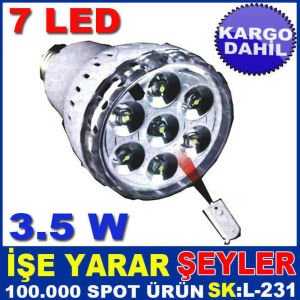 UZAKTAN KUMANDALI 7 LEDLİ TASARRUFLU AMPUL