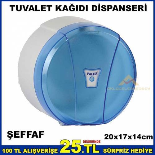 Pratik Şeffaf Model Tuvalet Kağıdı Dispanseri
