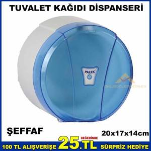 Pratik Şeffaf Model Tuvalet Kağıdı Dispanseri