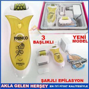 3 BAŞLIKLI ŞARJLI EPİLATÖR NASIR YOK EDİCİ SET