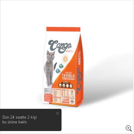 CANGO KEDİ MAMASI TAVUKLU SAĞLIKLI DOĞAL VE YERLİ ÜRETİM