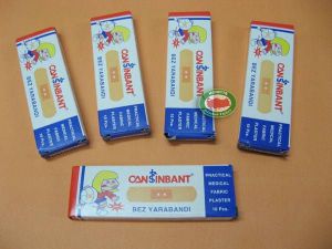 50 ADET PRATİK BEZ YARA BANTI +5 KUTU FİYATIDIR