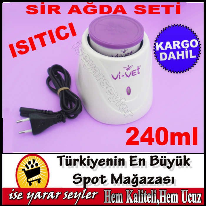 240ml SİR AĞDA ISITICISI VE 2 KUTU AĞDA SETİ KD