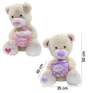 Çiçekli Ayı Peluş Oyuncak 55 cm
