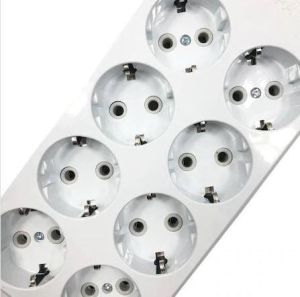 TSEGarantili 8li Klemensli Topraklı Grup Priz Yanmaz Özel Malzeme